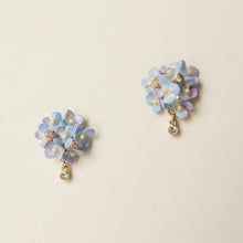 Load image into Gallery viewer, 閃亮繡球花耳環
