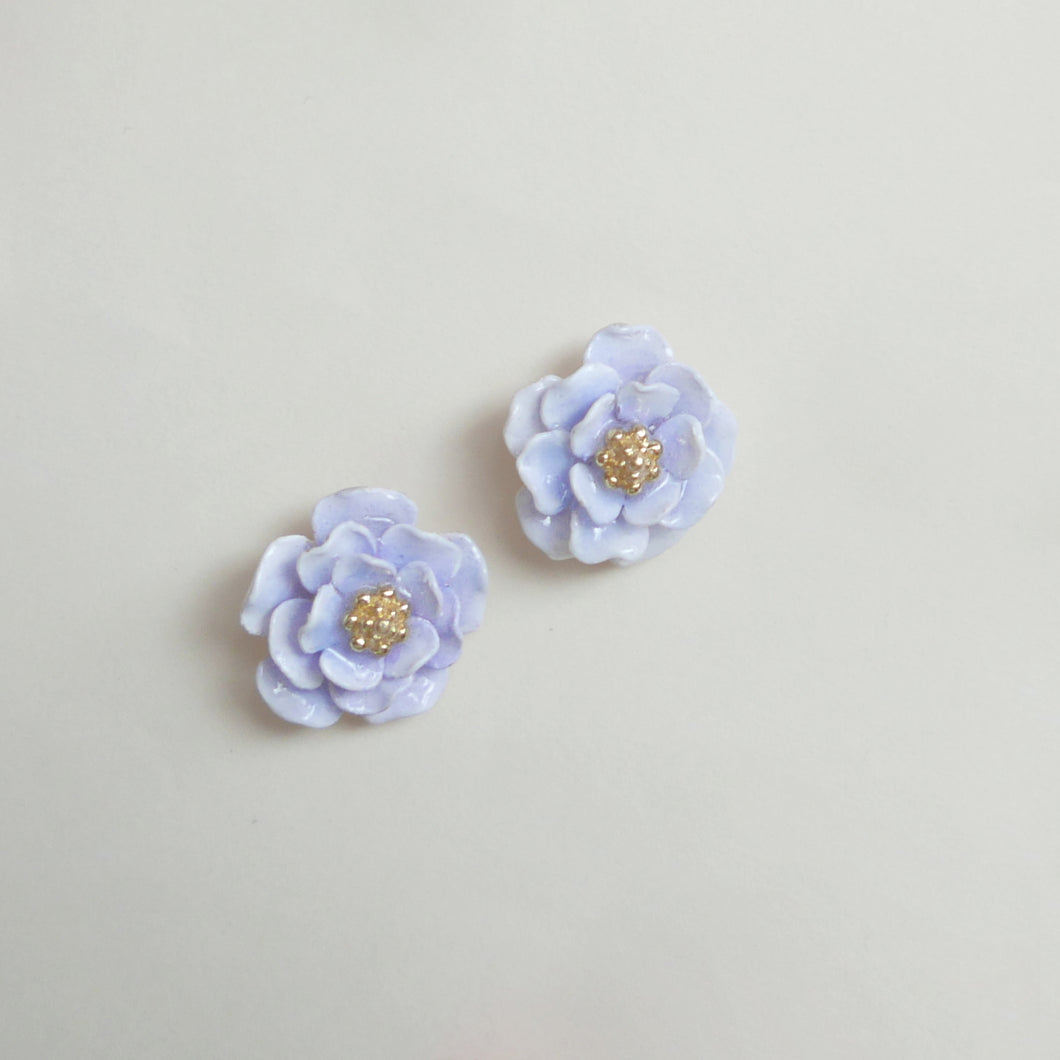 牡丹花耳環